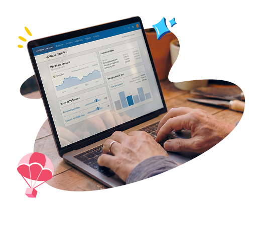 A hotel manager easily sets up Xero accounting software.